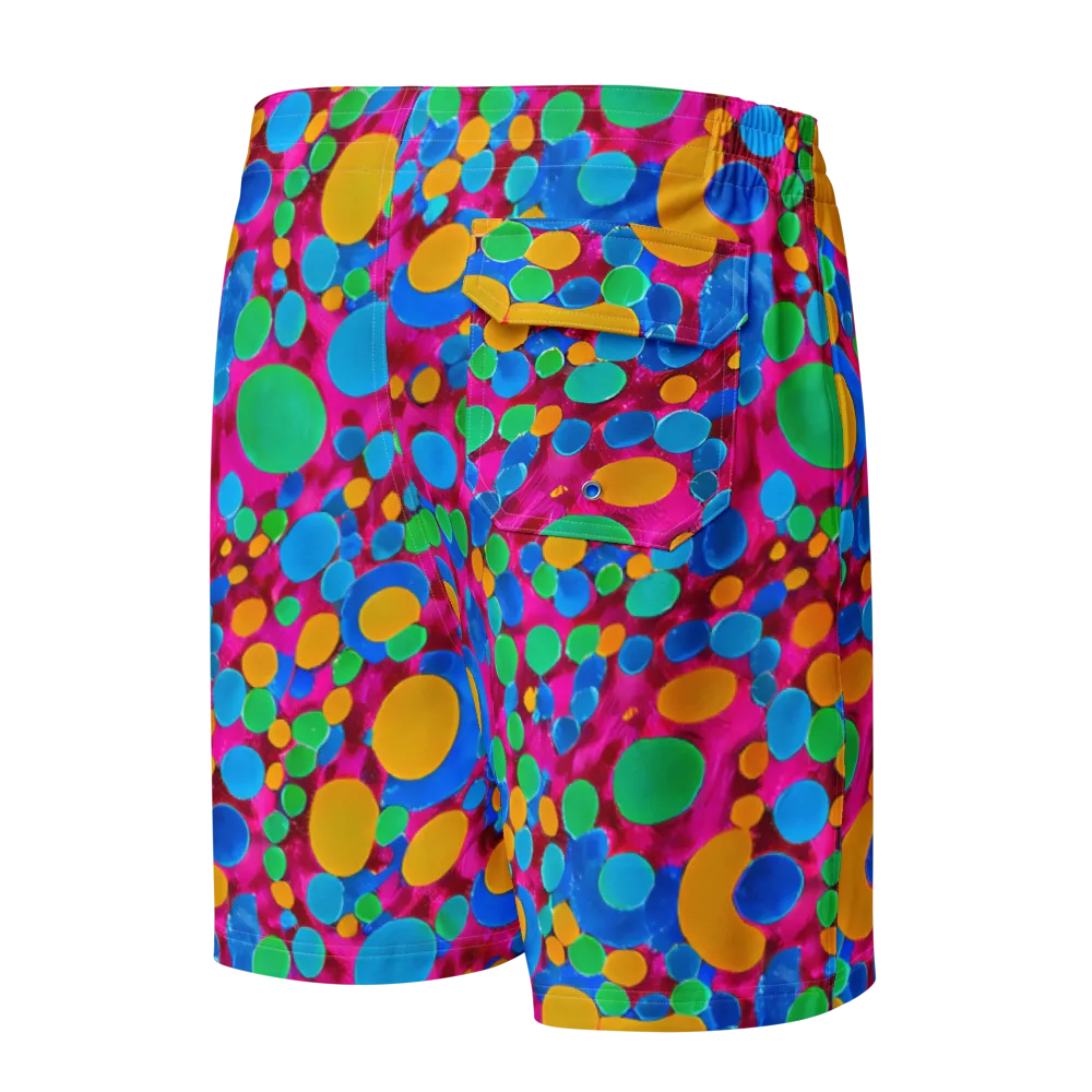 Chromatic Pebble Rush on Men's Board Shorts — Back