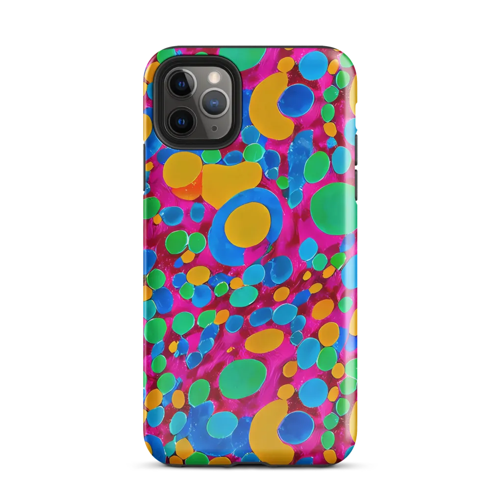 Chromatic Pebble Rush on Tough Case for iPhone® — Front