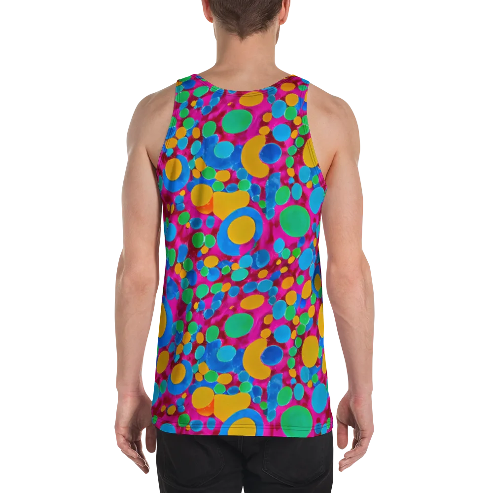 Chromatic Pebble Rush on Men's Tank Top — Back