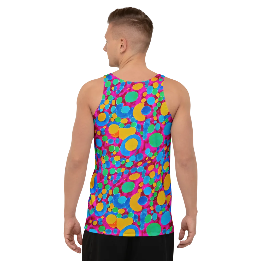 Chromatic Pebble Rush on Men's Tank Top — Back