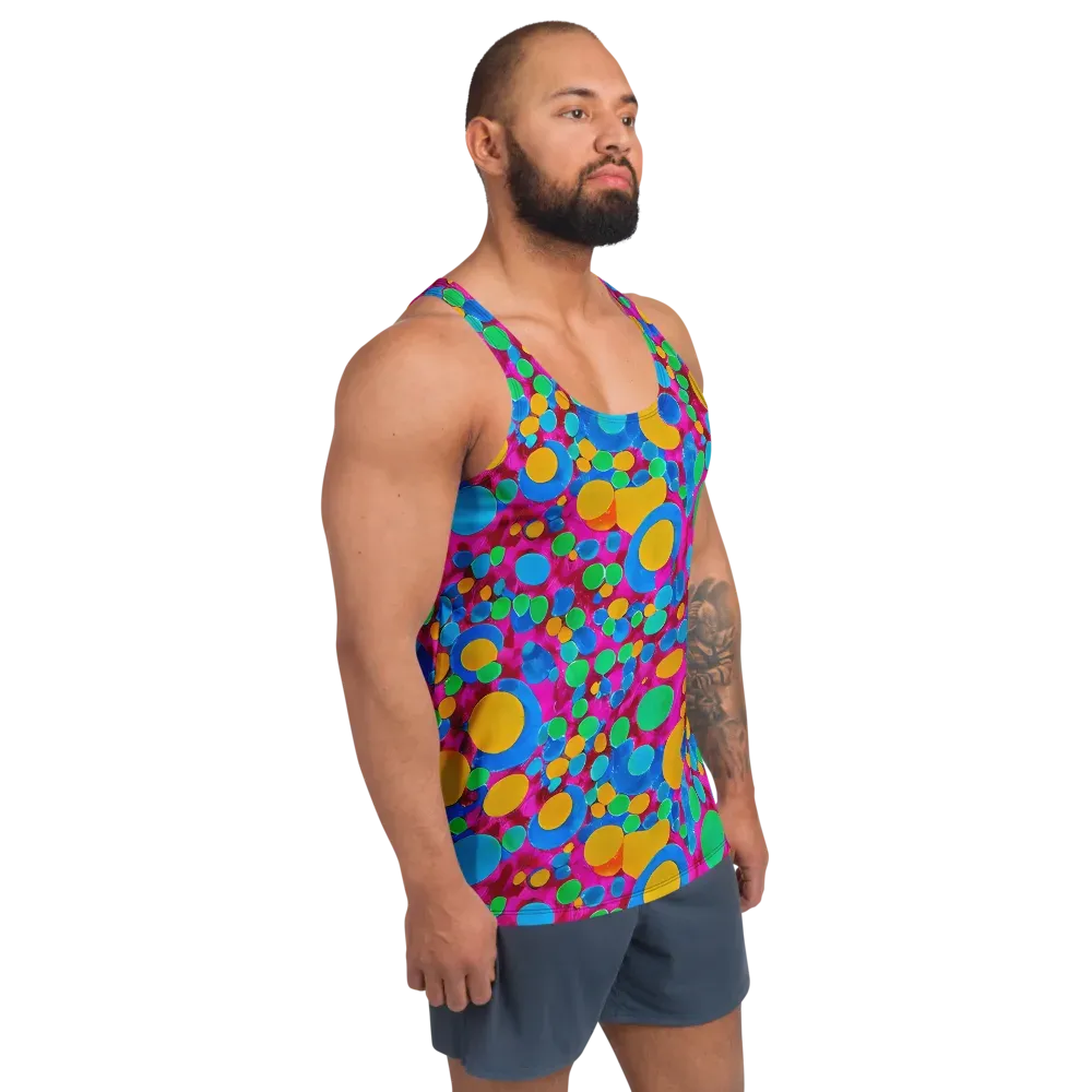 Chromatic Pebble Rush on Men's Tank Top — Right Front