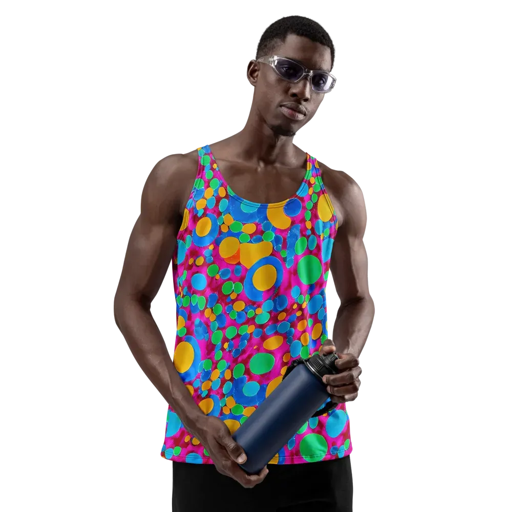 Chromatic Pebble Rush on Men's Tank Top — Front