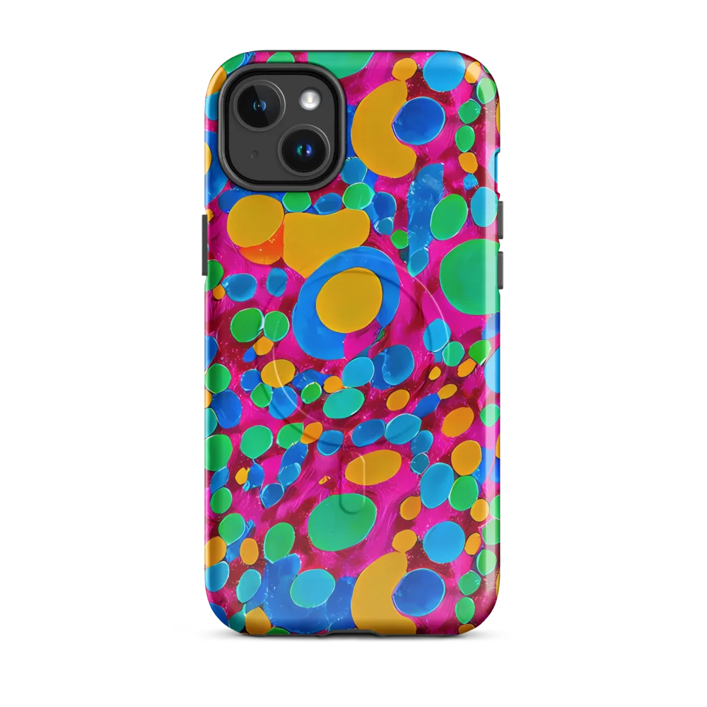 Chromatic Pebble Rush on MagSafe Tough Case for iPhone® — Front
