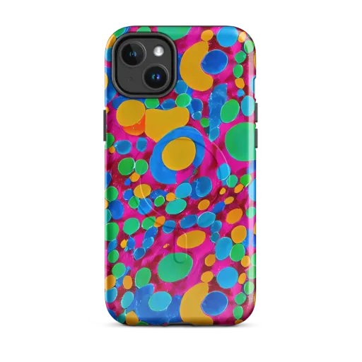 Chromatic Pebble Rush on a MagSafe Tough Case for iPhone®