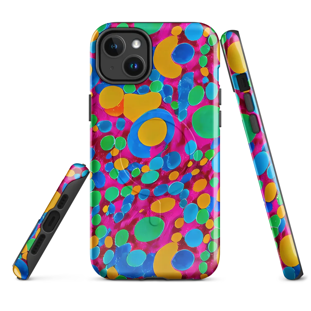Chromatic Pebble Rush on MagSafe Tough Case for iPhone® — Front