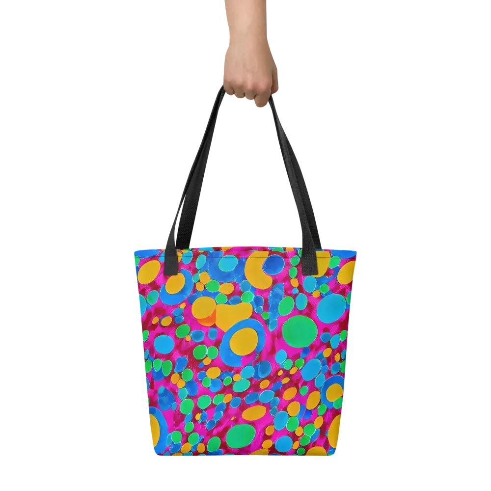 Chromatic Pebble Rush on Tote Bag — Front