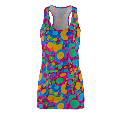 Chromatic Pebble Rush on a Racerback Dress