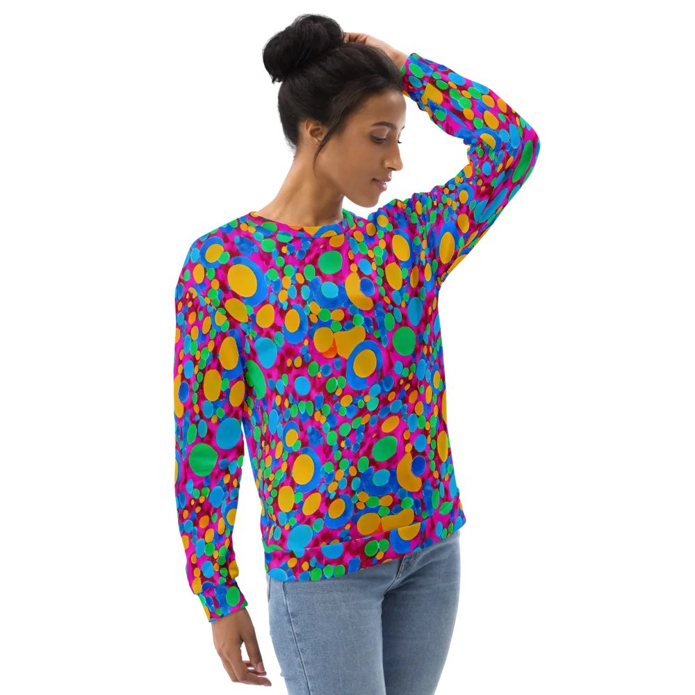 Chromatic Pebble Rush on Sweatshirt — Right Front