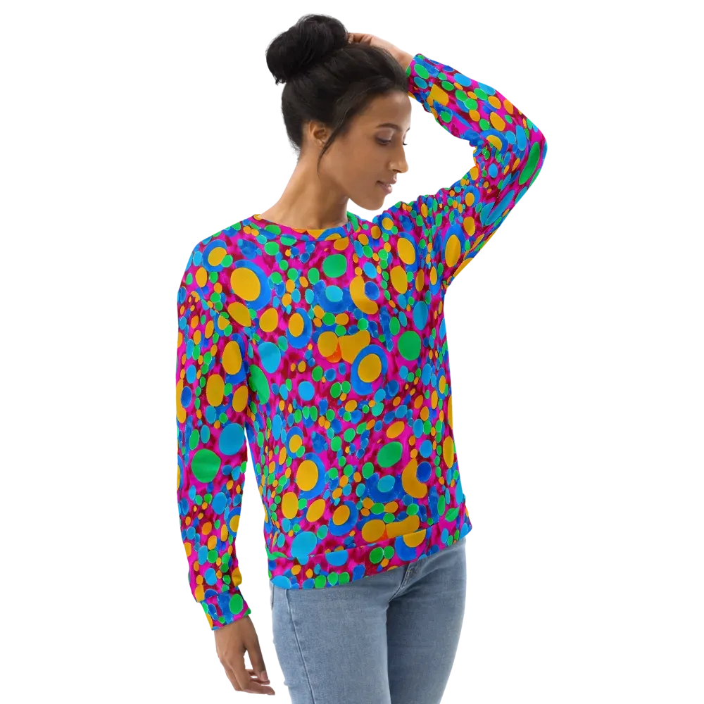 Chromatic Pebble Rush on Sweatshirt — Right Front