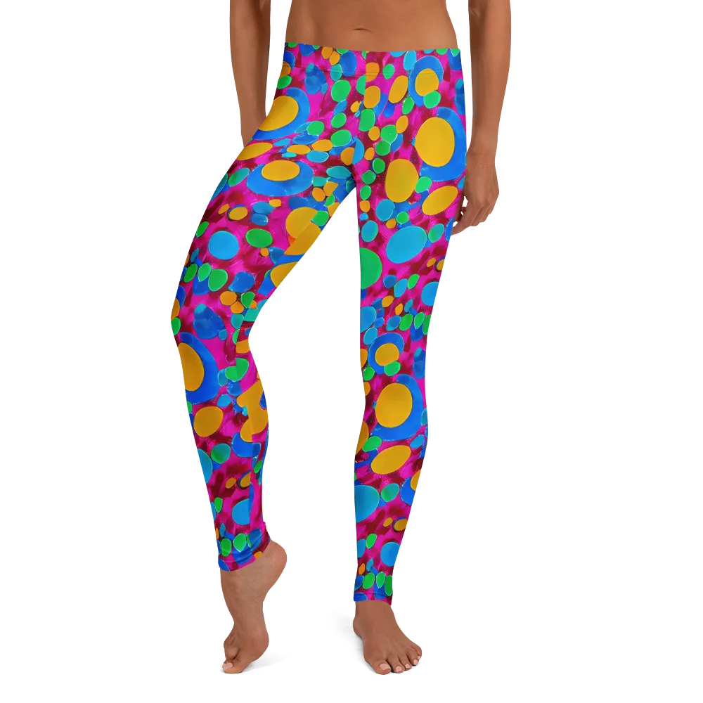 Chromatic Pebble Rush on Leggings — Front
