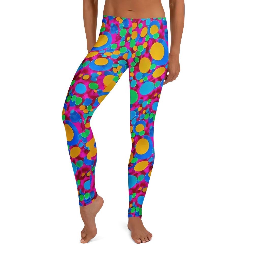 Chromatic Pebble Rush on Leggings — Front