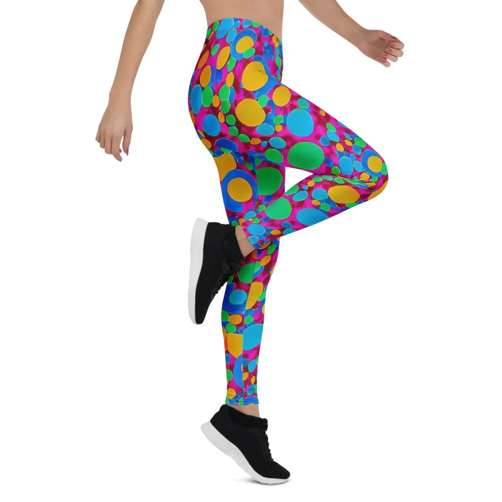 Chromatic Pebble Rush on Leggings — Right