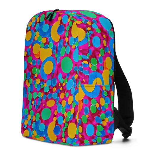 Chromatic Pebble Rush on a Minimalist Backpack