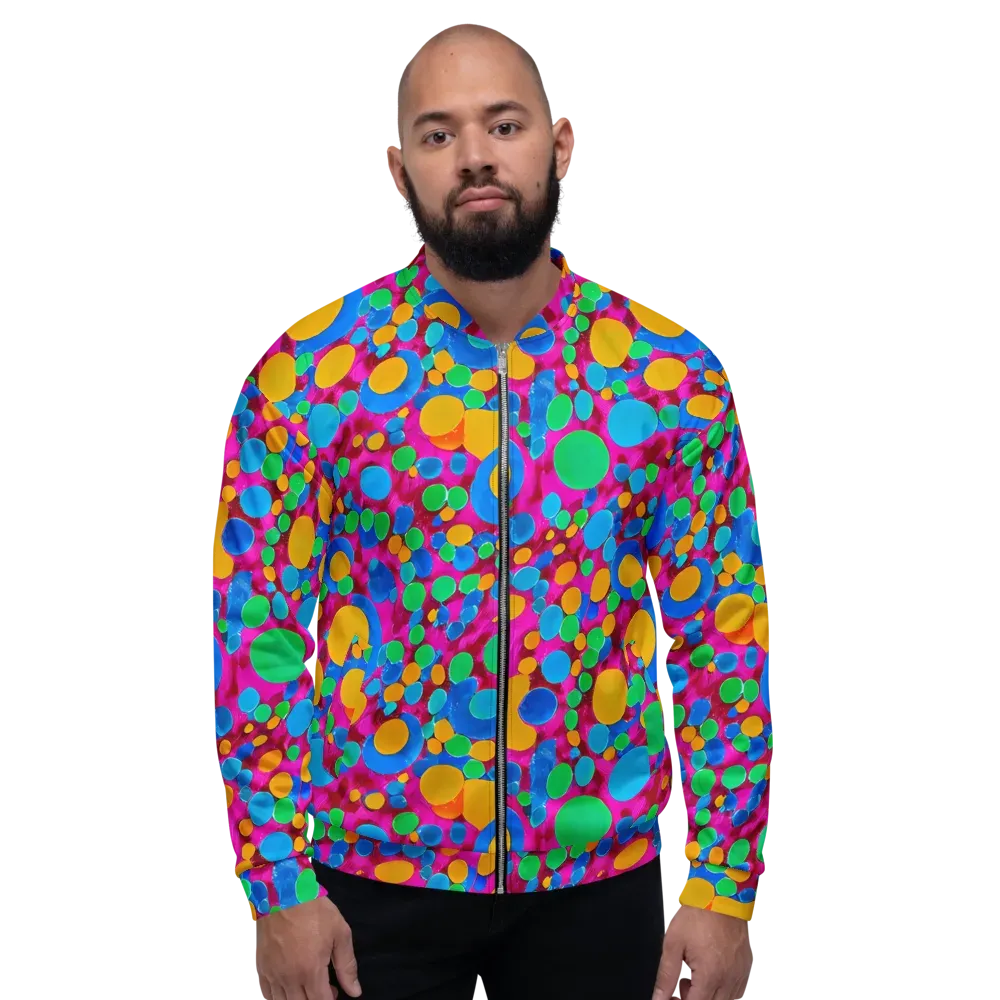Chromatic Pebble Rush on Bomber Jacket — Front