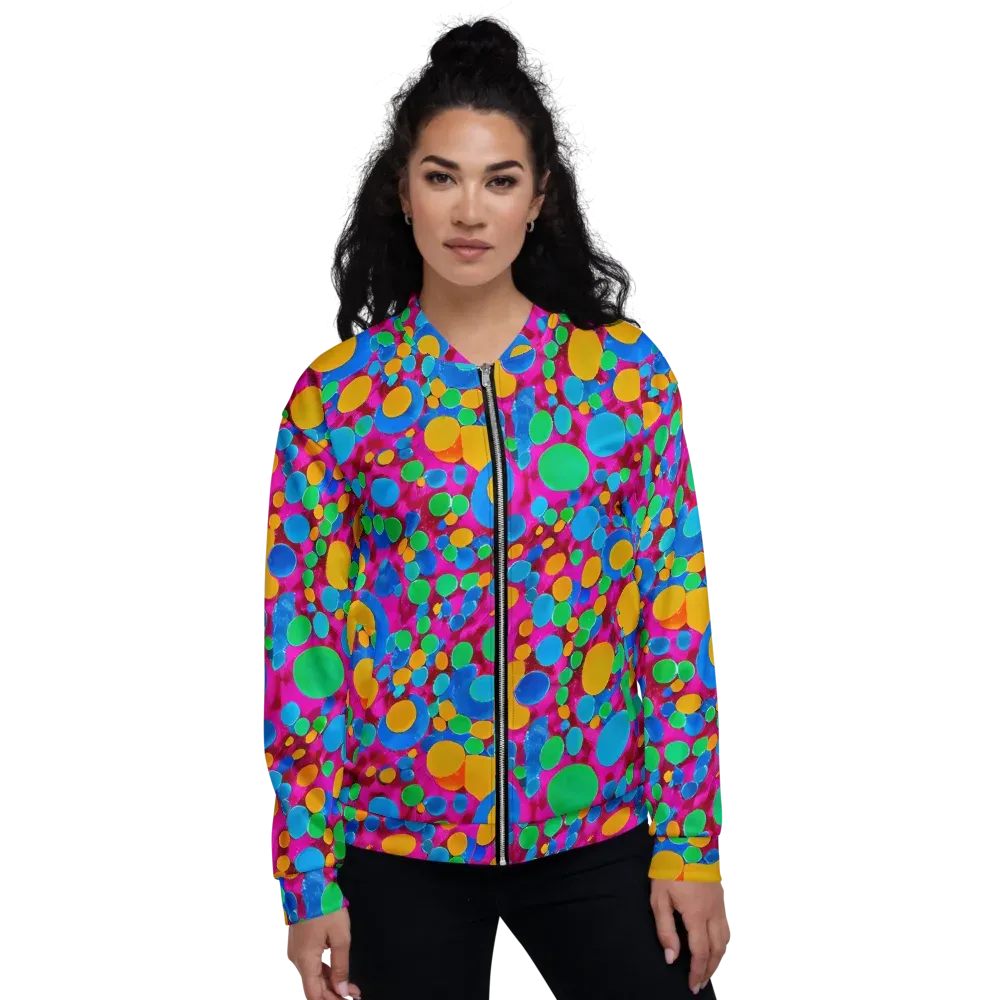 Chromatic Pebble Rush on Bomber Jacket — Front