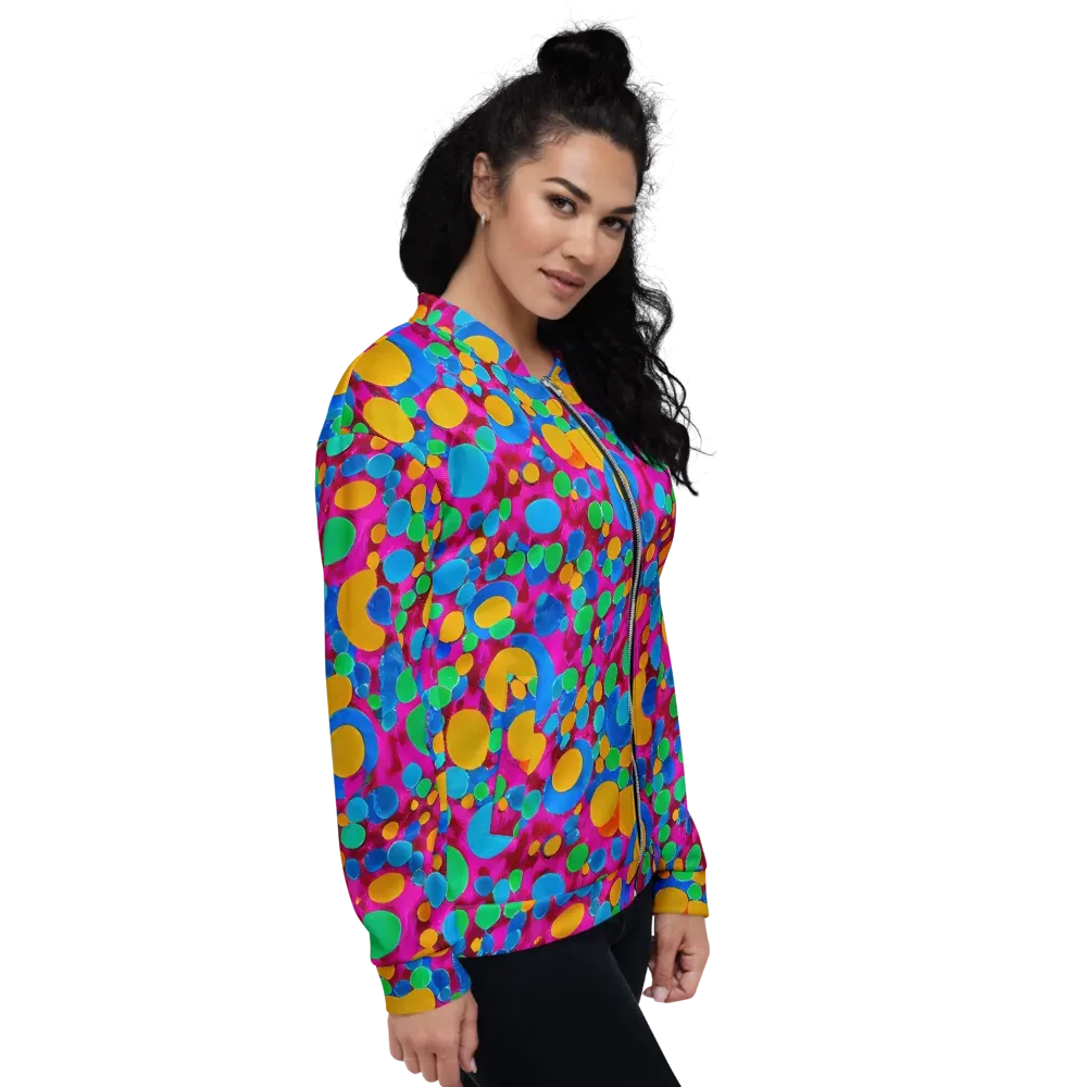 Chromatic Pebble Rush on Bomber Jacket — Right