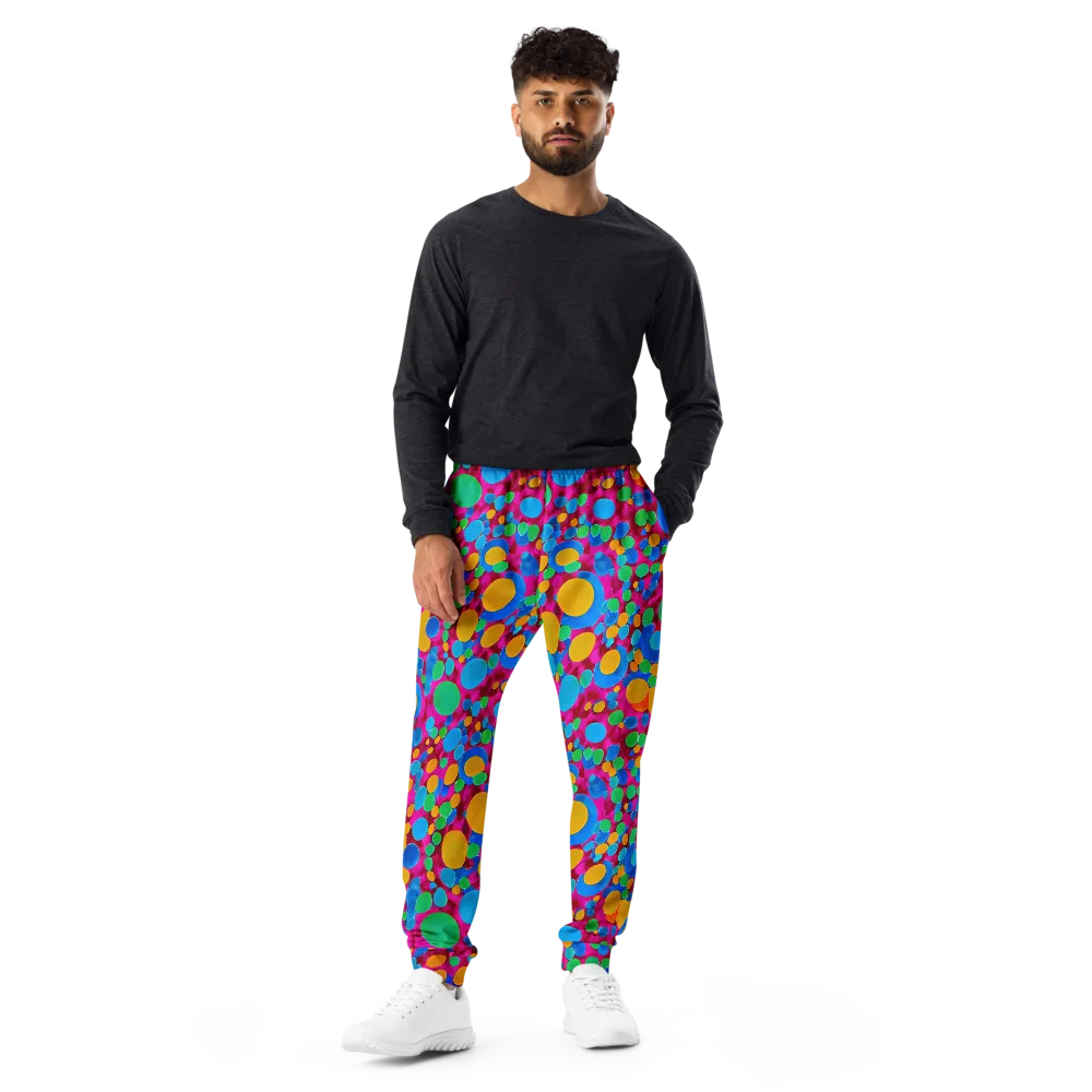 Chromatic Pebble Rush on Men's Joggers — Front
