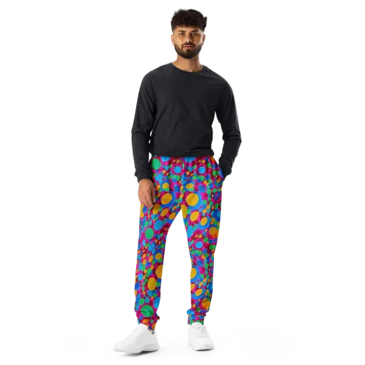 Chromatic Pebble Rush on a Men's Joggers