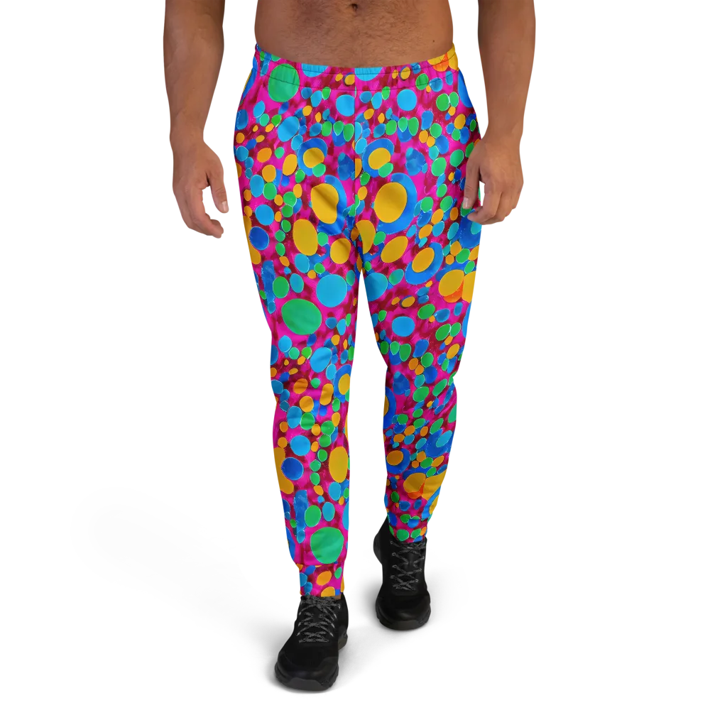 Chromatic Pebble Rush on Men's Joggers — Front