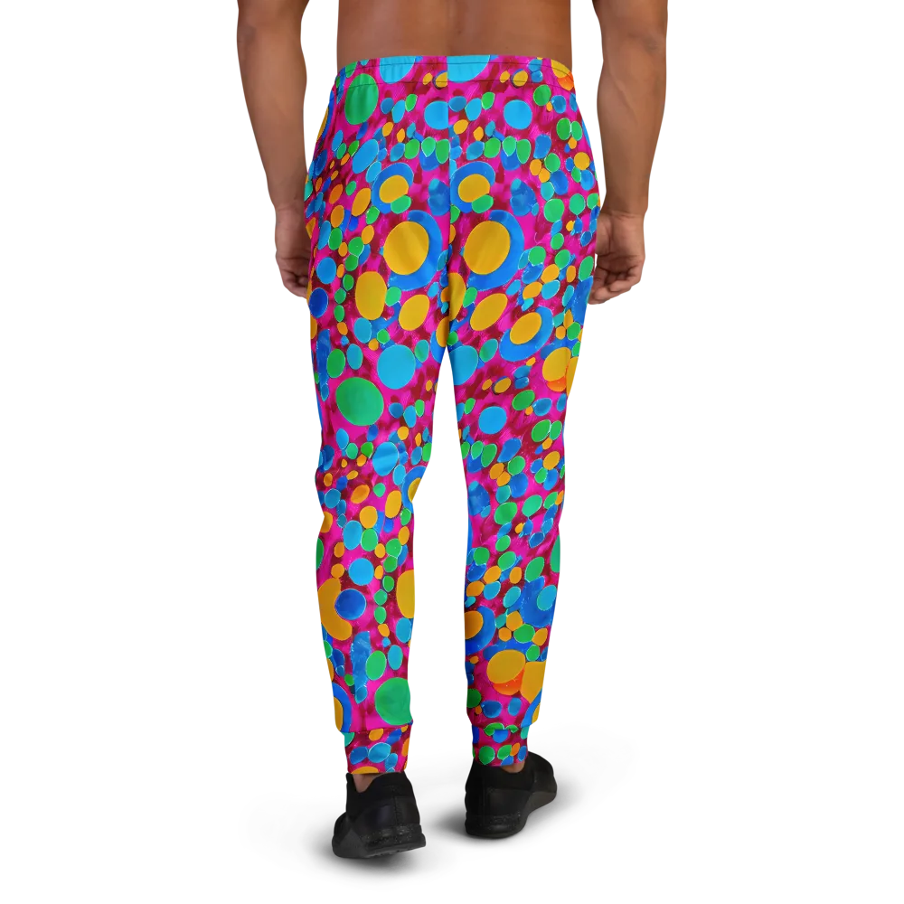 Chromatic Pebble Rush on Men's Joggers — Back