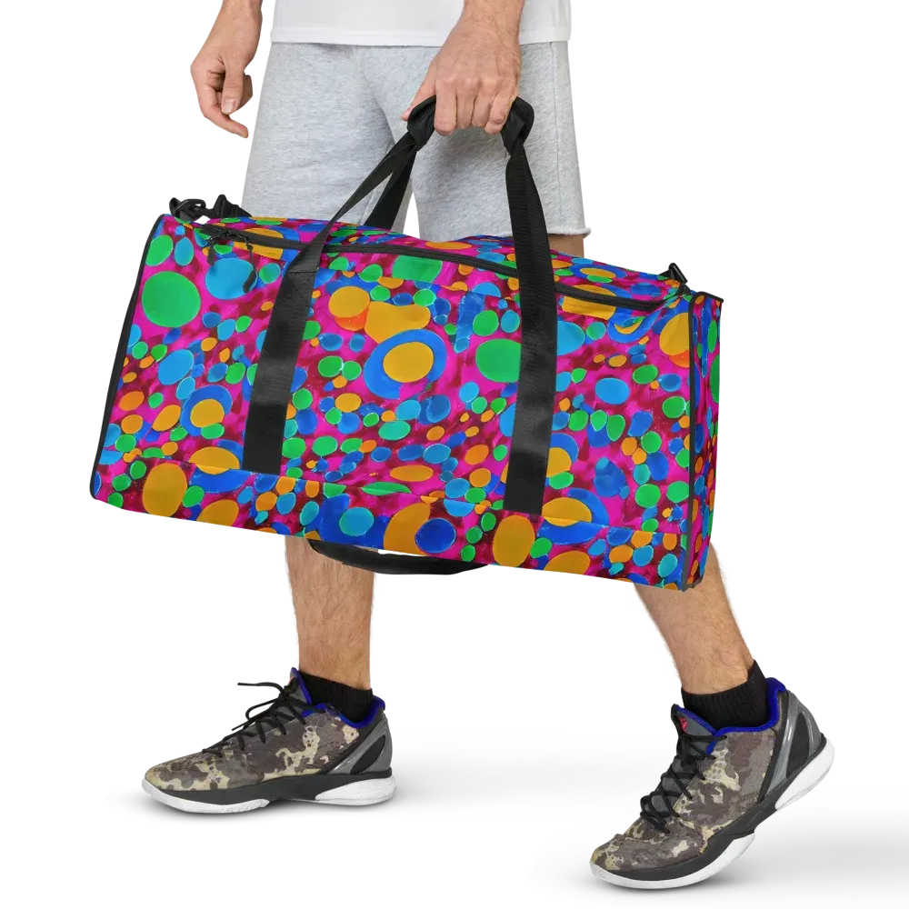 Chromatic Pebble Rush on Duffle Bag — Front