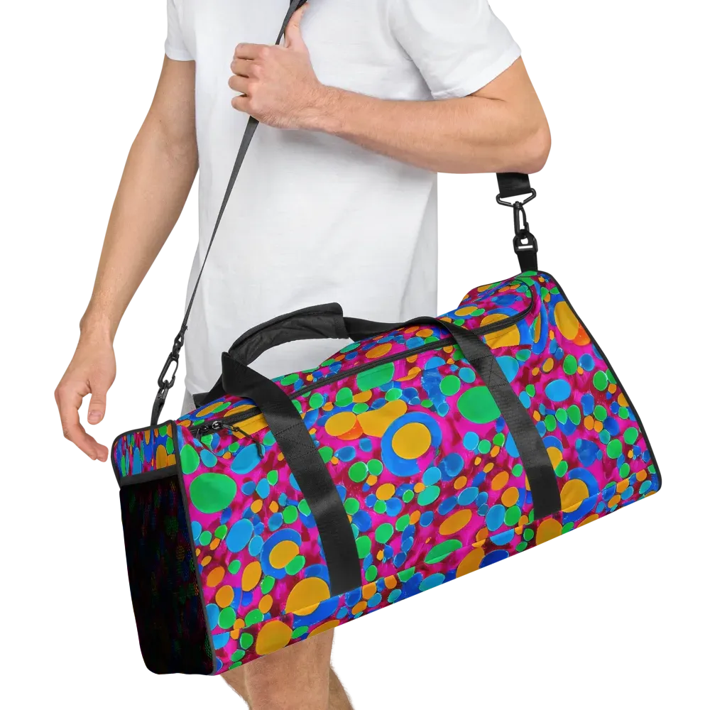 Chromatic Pebble Rush on Duffle Bag — Right Front