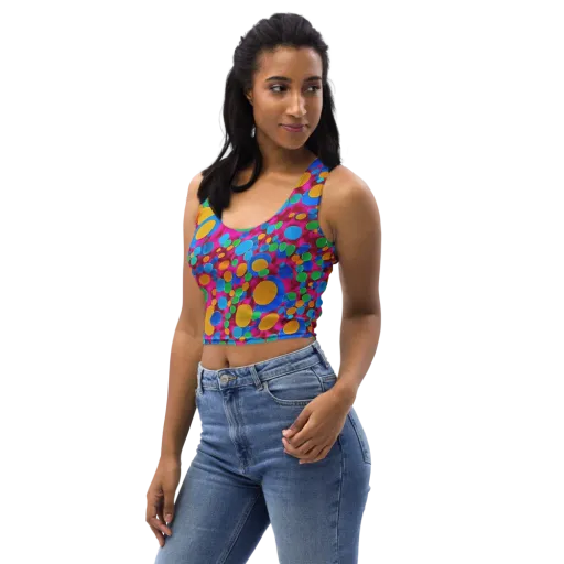Chromatic Pebble Rush on a Crop Top