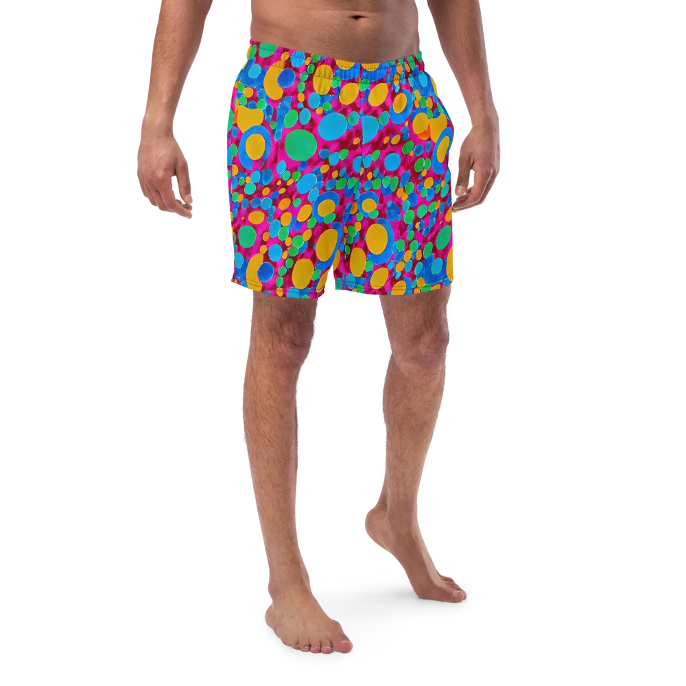 Chromatic Pebble Rush on Swim Trunks — Front