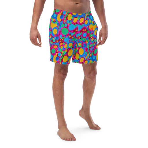 Chromatic Pebble Rush on a Swim Trunks