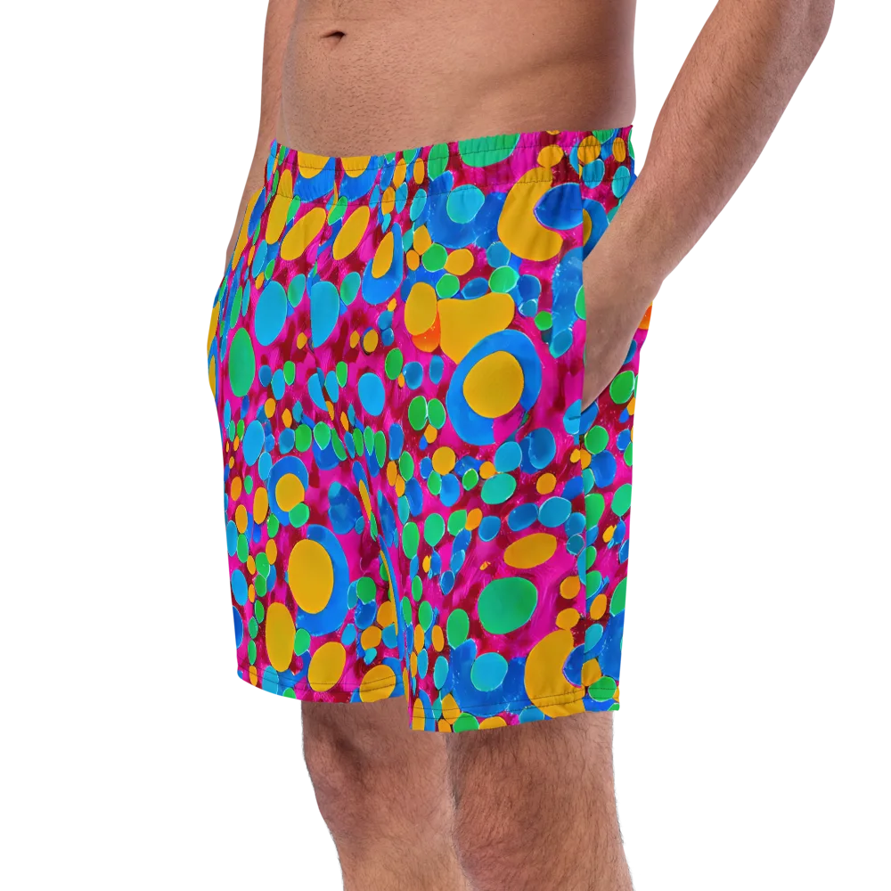 Chromatic Pebble Rush on Swim Trunks — Left Front