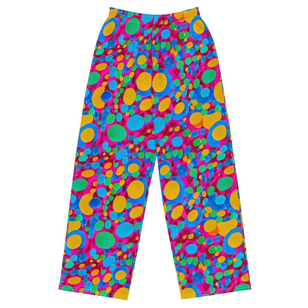 Chromatic Pebble Rush on Wide-Leg Pants — Front