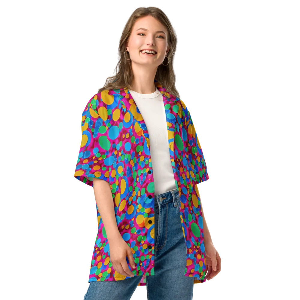 Chromatic Pebble Rush on Button Shirt — Front