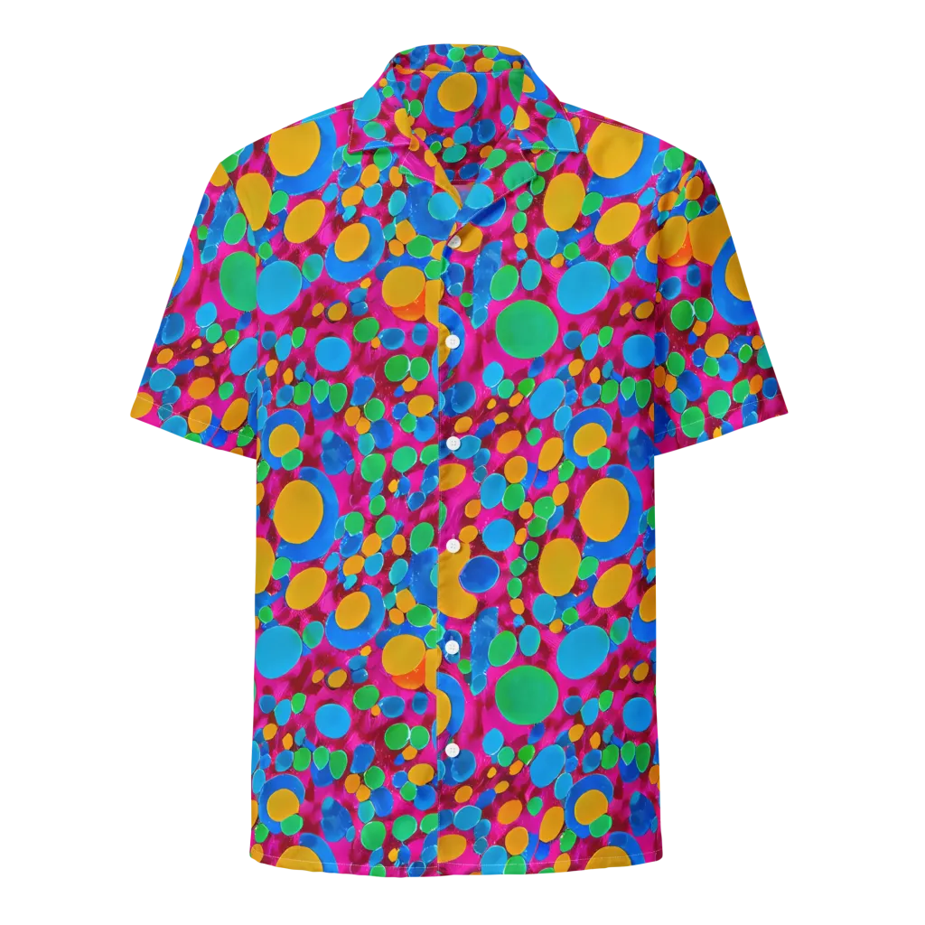 Chromatic Pebble Rush on Button Shirt — Front