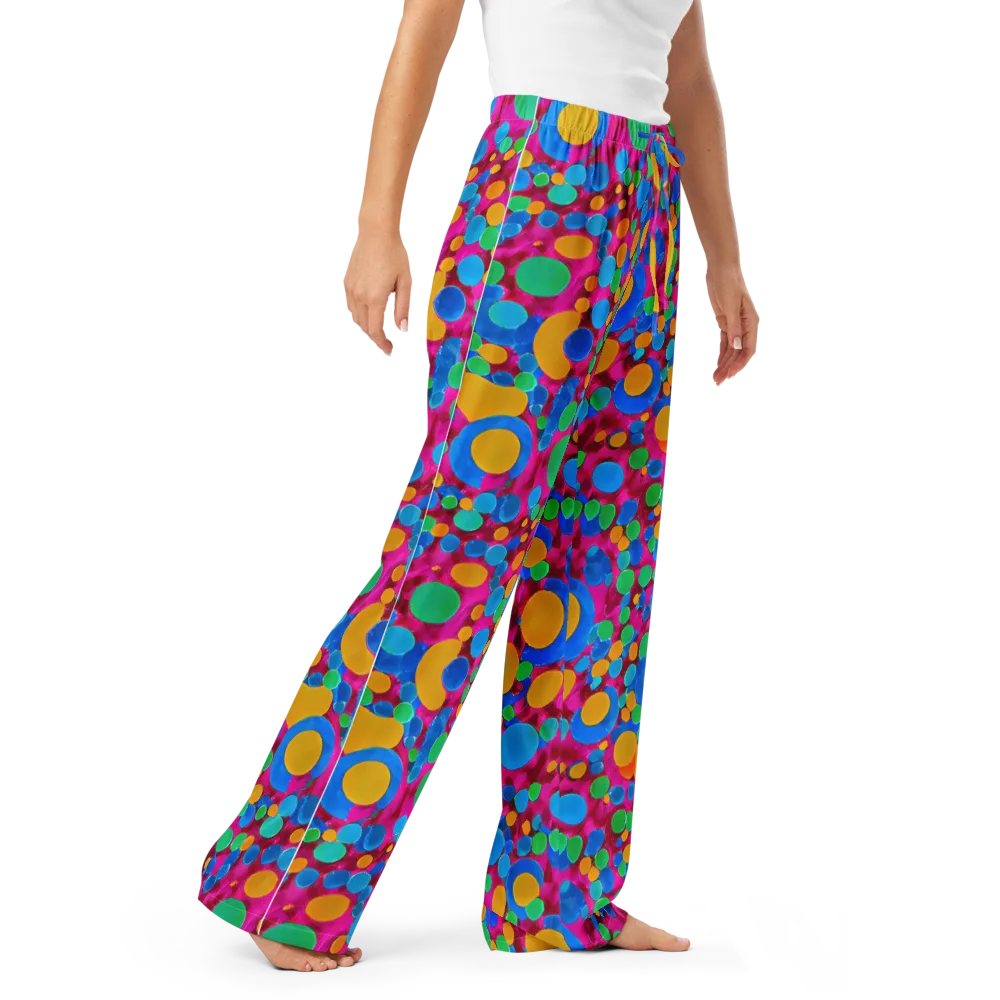 Chromatic Pebble Rush on Women's Pajama Pants — Right Front