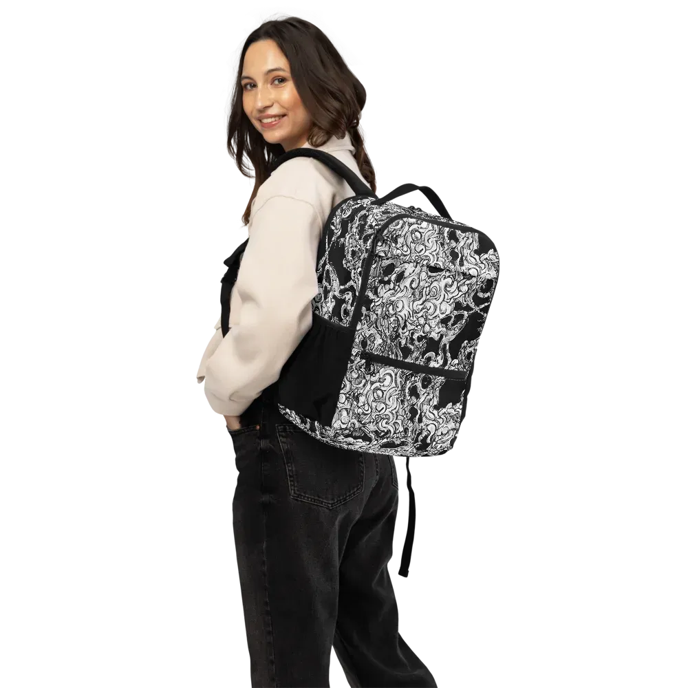 Ebon Labyrinth on Utility Backpack — Back