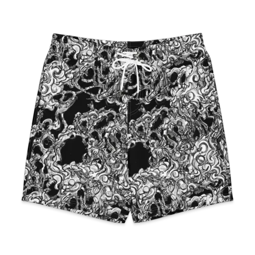 Ebon Labyrinth on a Men's Board Shorts
