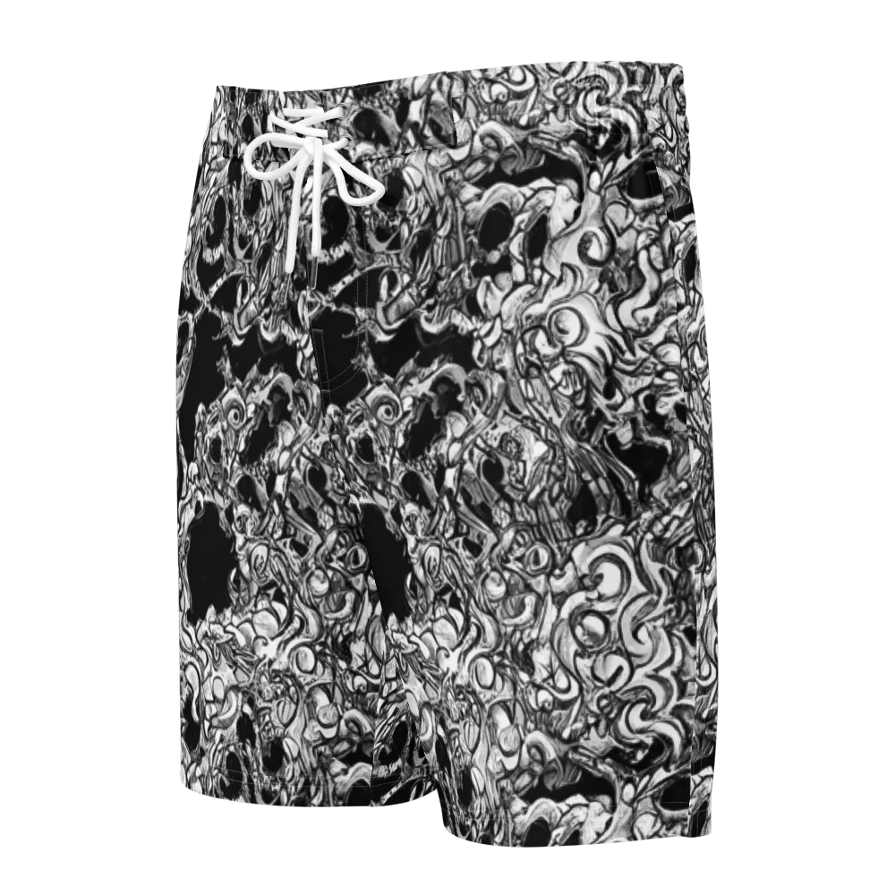 Ebon Labyrinth on Men's Board Shorts — Front