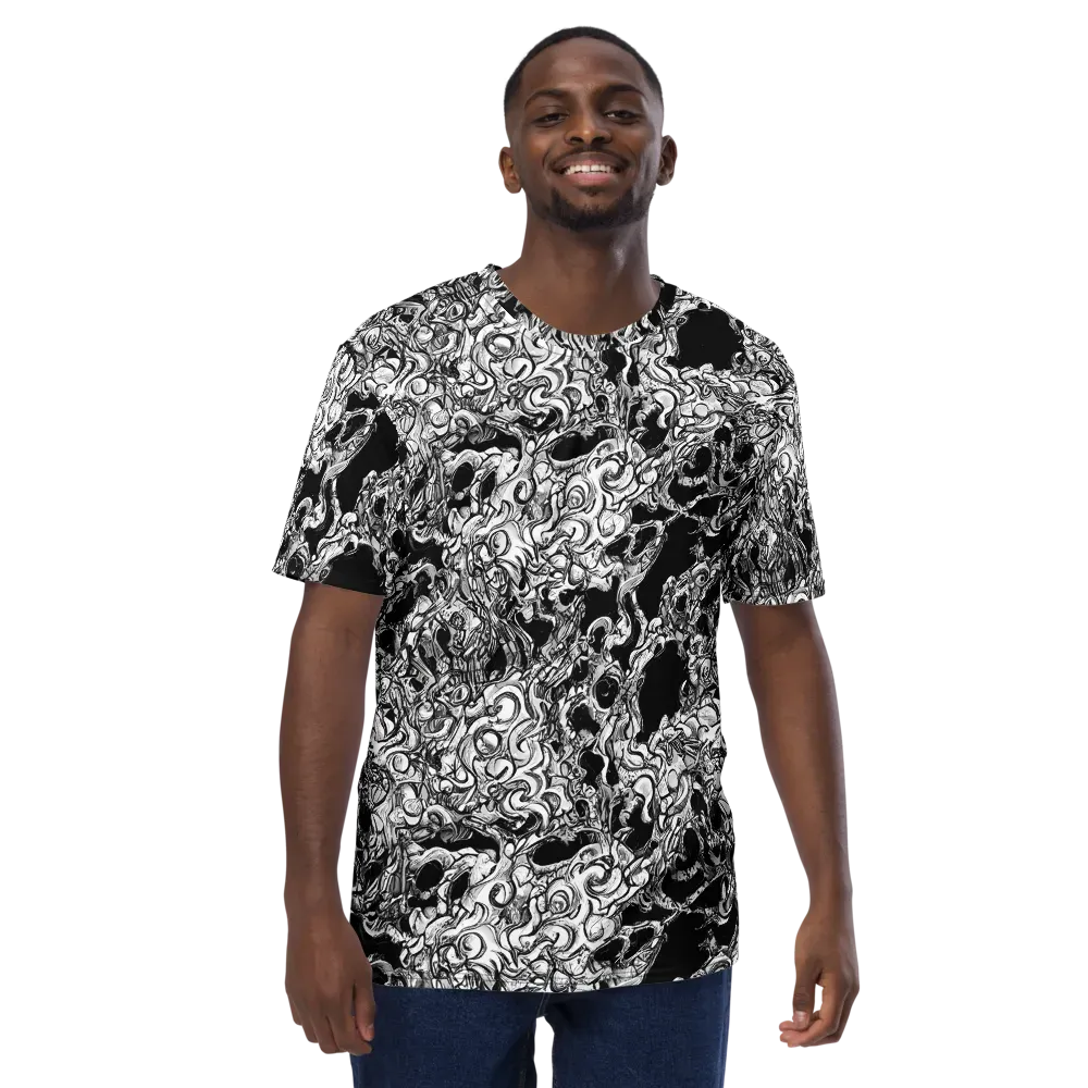 Ebon Labyrinth on Men's Crew Neck T-Shirt — Front