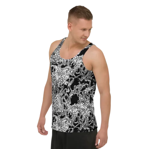 Ebon Labyrinth on a Men's Tank Top