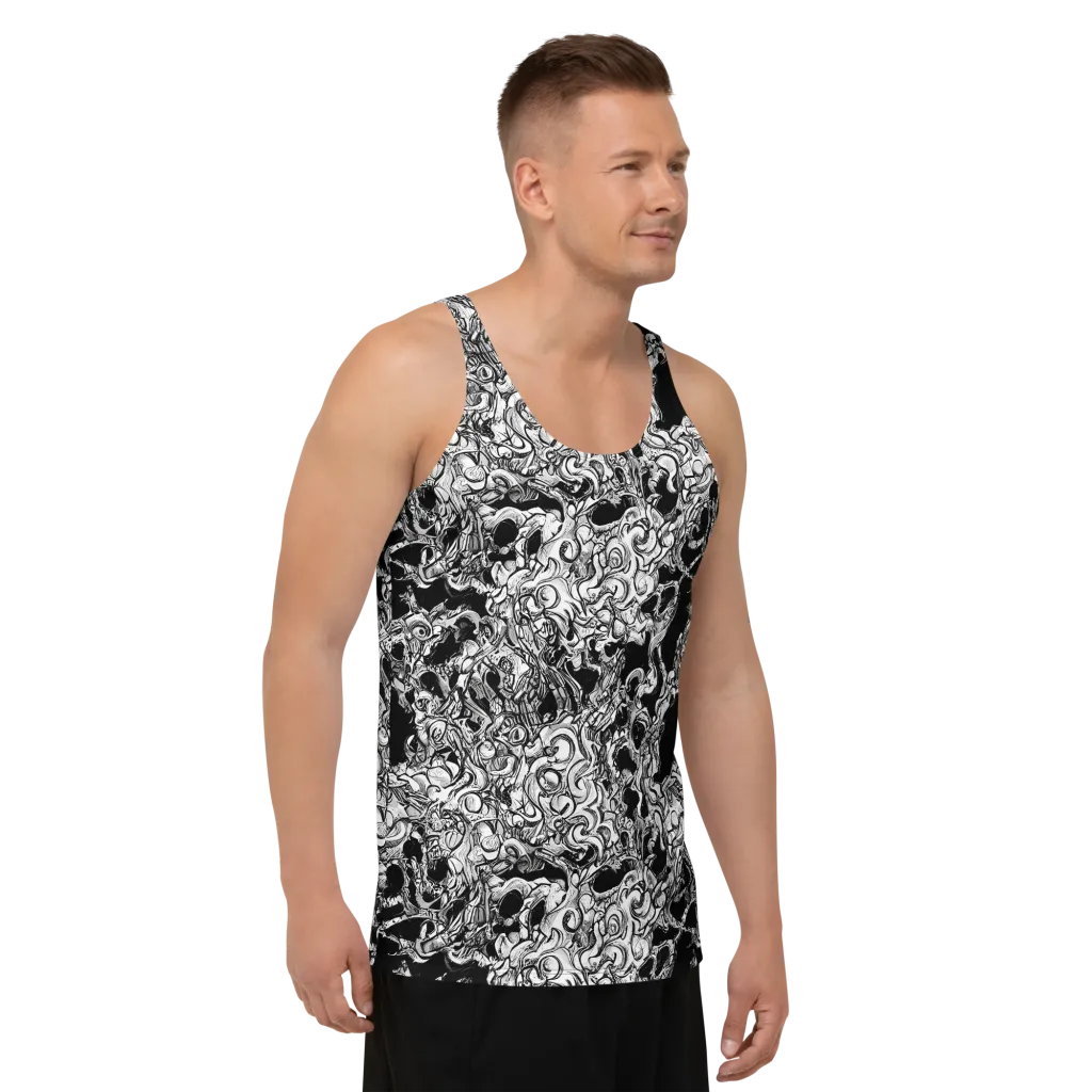 Ebon Labyrinth on Men's Tank Top — Right Front