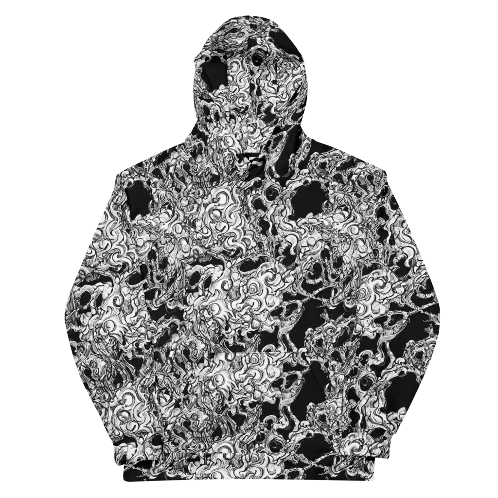Ebon Labyrinth on Cotton Hoodie — Front