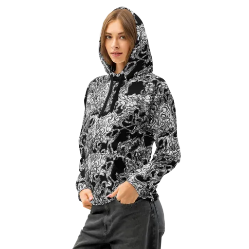 Ebon Labyrinth on a Cotton Hoodie