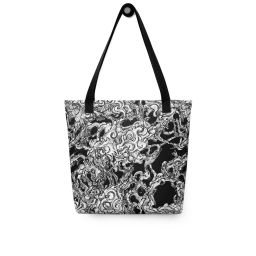 Ebon Labyrinth on a Tote Bag