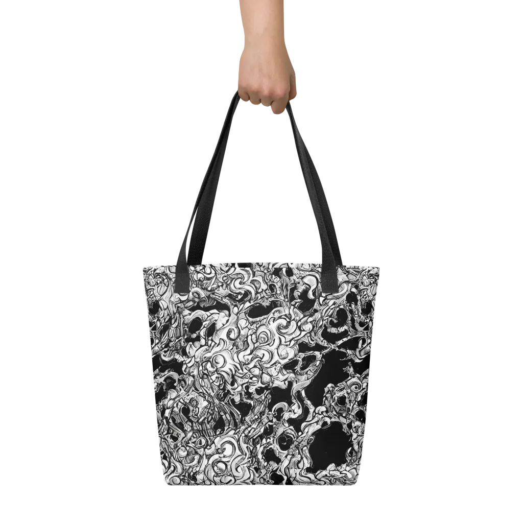 Ebon Labyrinth on Tote Bag — Front