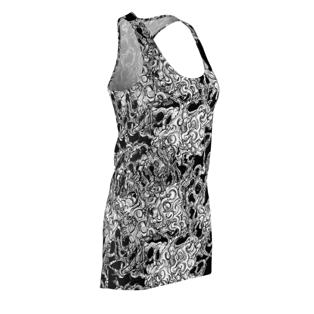 Ebon Labyrinth on Racerback Dress — Front Side