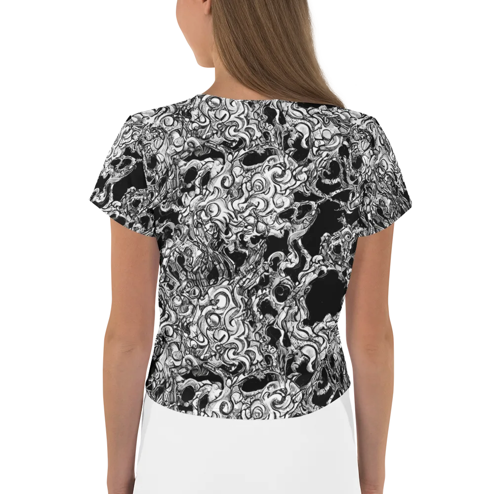 Ebon Labyrinth on Crop Tee — Back