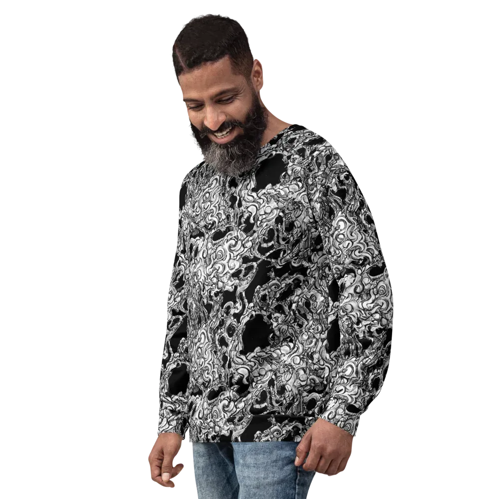 Ebon Labyrinth on Sweatshirt — Left Front