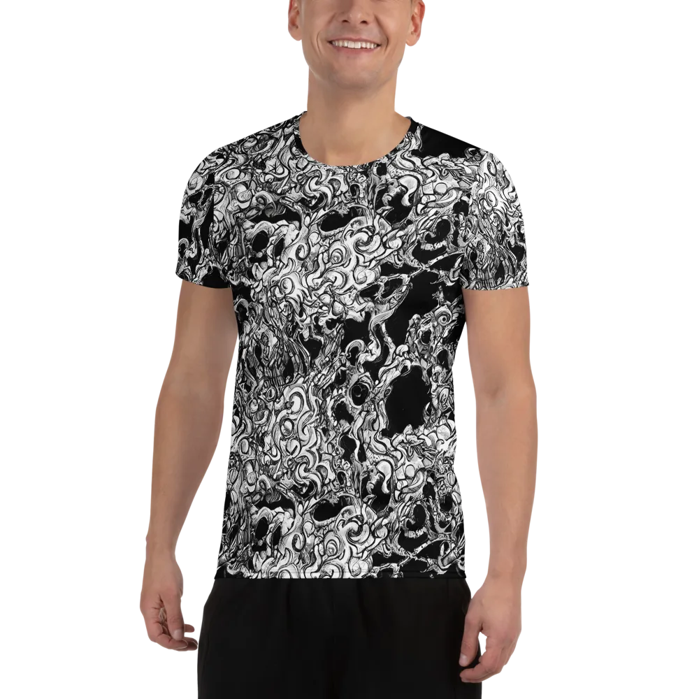Ebon Labyrinth on Men's Athletic T-Shirt — Front