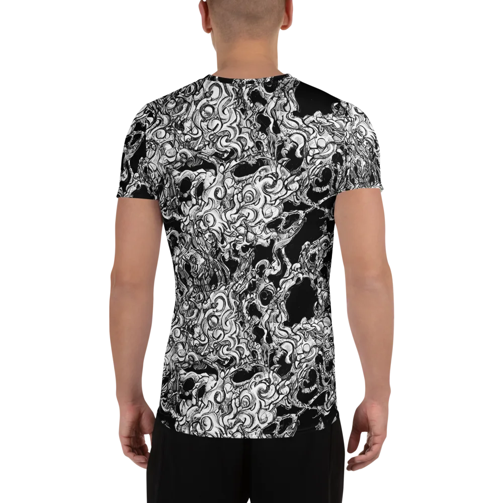Ebon Labyrinth on Men's Athletic T-Shirt — Back