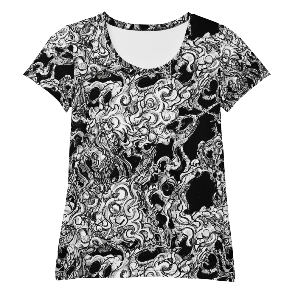 Ebon Labyrinth on Women's Athletic T-Shirt — Front